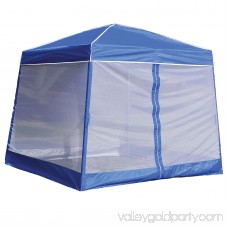 Z-Shade 10 Foot Angled Leg Screenroom Patio Shelter, Blue (Canopy Not Included)